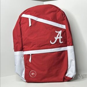 Red and White Backpack